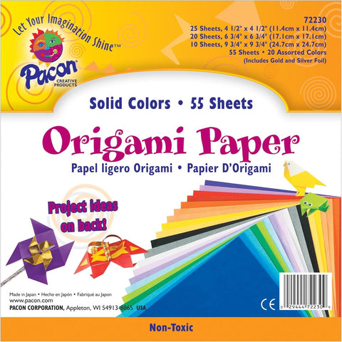 PACON - Origami Paper - 55 Sheets