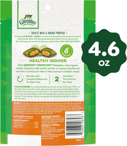 GREENIES Smartbites Hairball Control Cat Treats Chicken Flavor