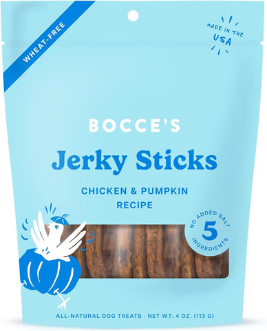 BOCCE'S BAKERY - Grazers Chicken & Pumpkin Jerky Sticks - 4 oz (113 g)