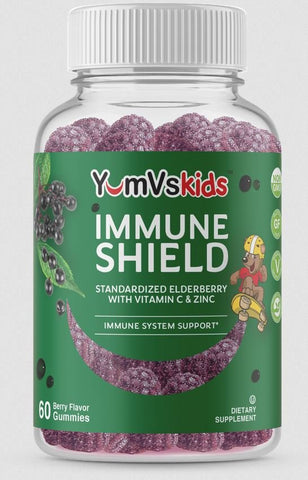 YumVs - Immune Shield Sambucas Gummy - 60 Berry Flavored Gummies