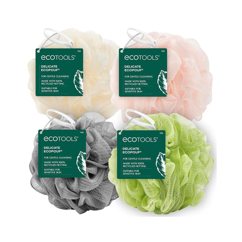EcoTools - Delicate EcoPouf Bath Sponge, Assorted Colors - 1 Sponge