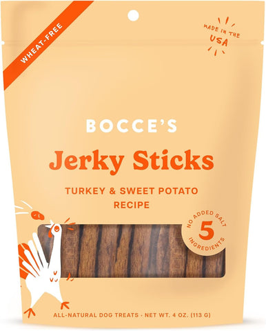 BOCCE'S BAKERY - Grazers Turkey & Sweet Potato Jerky Sticks - 4 oz (113 g)