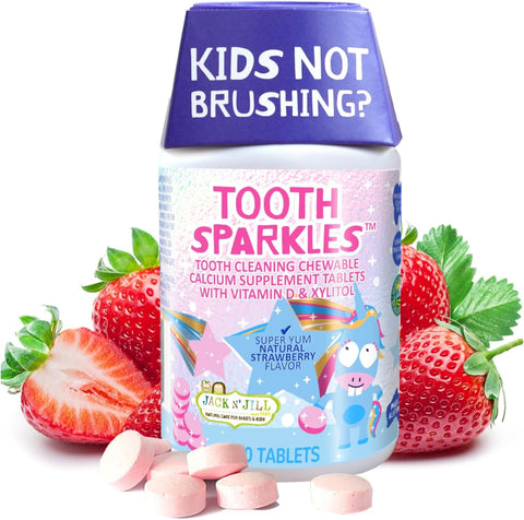 JACK N' JILL - Tooth Sparkles Teeth Cleaning Tabs - 60 tablets