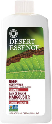 DESERT ESSENCE - Neem Mouthwash Cinnamint - 16 fl oz (473 ml)