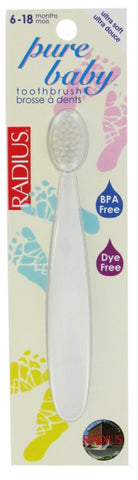 Radius Pure Baby Toothbrush Ages 6 to 18 months