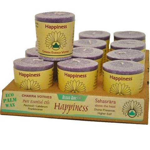 ALOHA BAY - Chakra Votive Candles Happiness