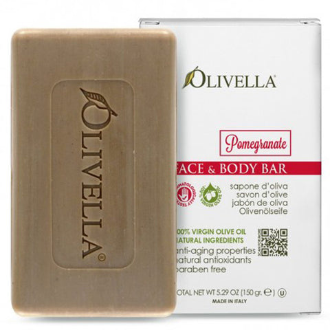 OLIVELLA - Face and Body Bar Soap Pomegranate