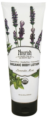 Nourish - Organic Body Lotion Lavender Mint -- 8 Fl Oz ( Multi-Pack)