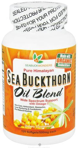 Seabuck Wonders - Sea Buckthorn Oil Blend, Omega-7 Complete, 120-Softgels