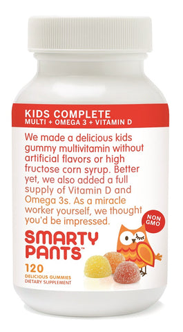 Smartypants - Gummy Vitamins With Omega 3 Fish Oil And Vitamin D, 120 Count