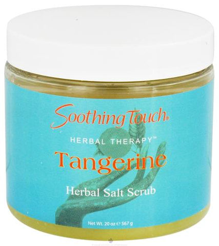 Soothing Touch - Herbal Salt Scrub, Tangerine - 20 Oz, Pack Of 2