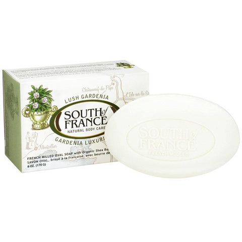 South Of France - French Milled Bar Soap Lush Gardenia - 6 oz. (170 g)