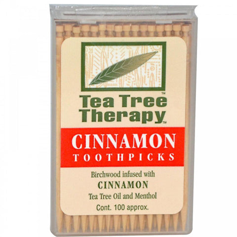 TEA TREE THERAPY INC - Tea Tree Therapy Toothpicks (Cinnamon)