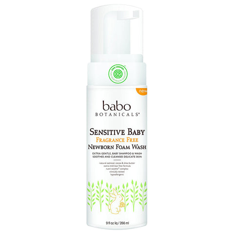 BABO - Sensitive Newborn Foam Baby Wash Fragrance Free