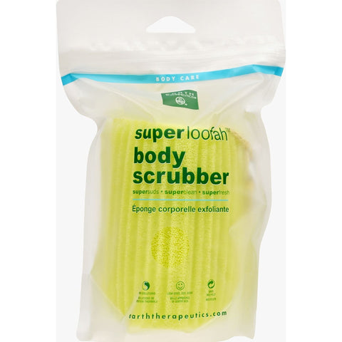 EARTH THERAPEUTICS - Super Loofah Body Scrubber Green