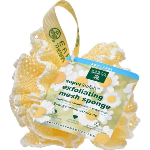 EARTH THERAPEUTICS - Super Loofah Exfoliating Mesh Sponge