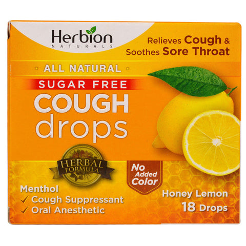HERBION - All Natural Cough Drops, Honey Lemon