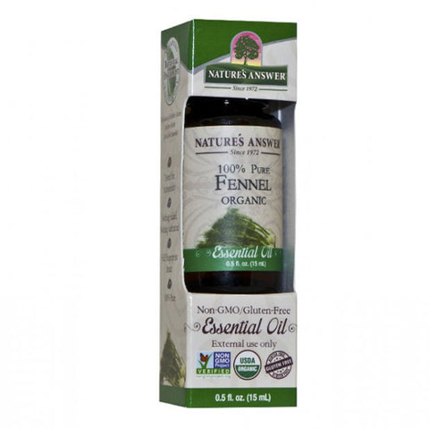 NATURE'S ANSWER - Organic Essential Oil, 100% Pure Fennel
