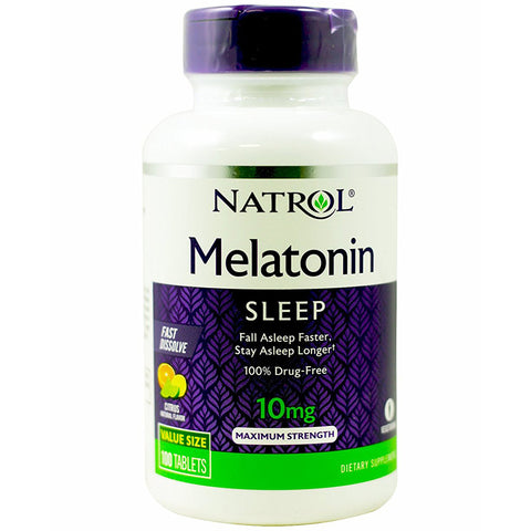 NATROL - Melatonin Fast Dissolve Citrus Punch Natural Flavor 10 mg