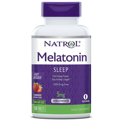 NATROL - Melatonin Fast Dissolve Strawberry 5 mg