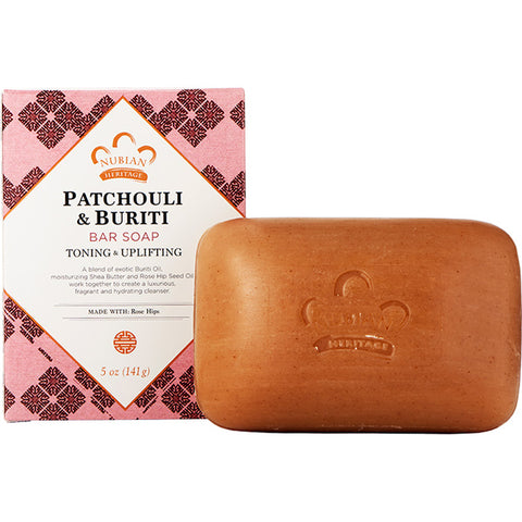 NUBIAN HERITAGE - Patchouli and Buriti Bar Soap
