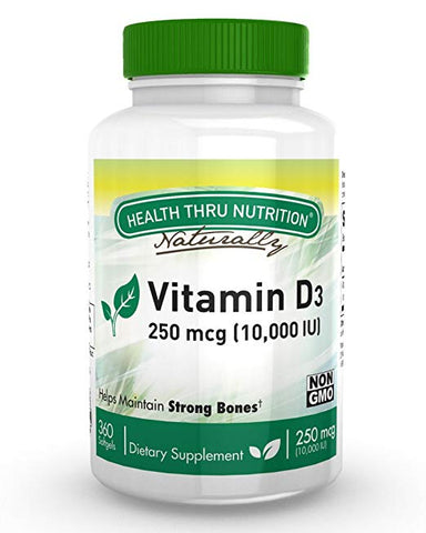 HEALTH THRU NUTRITION - Vitamin D3 125mcg 5000 IU