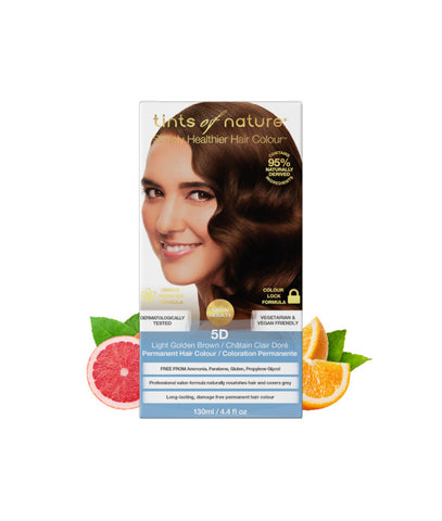 TINTS OF NATURE - 5D Light Golden Brown Permanent Hair Dye