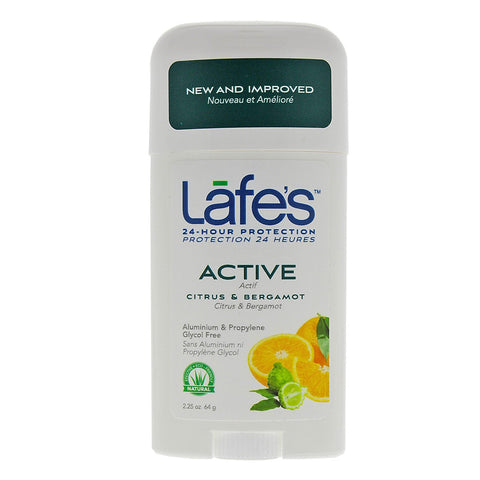 LAFES - Deodorant Twist-Stick Active, Citrus & Bergamot