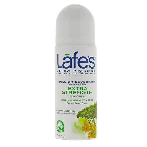 LAFES - Deodorant Roll-On Extra Strength, Coriander & Tea Tree