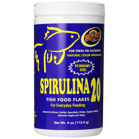 ZOO MED - Spirulina 20 Fish Food Flakes