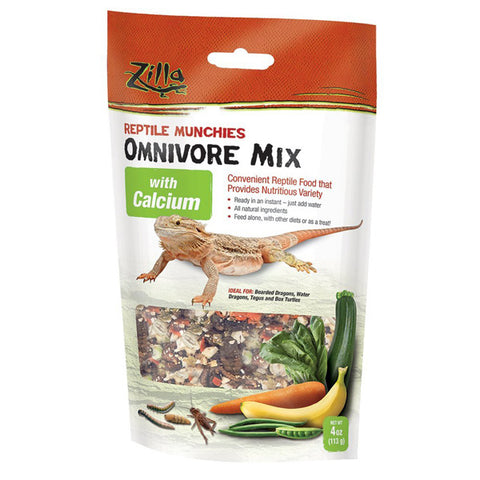 ZILLA - Reptile Munchies Omnivore Mix with Calcium