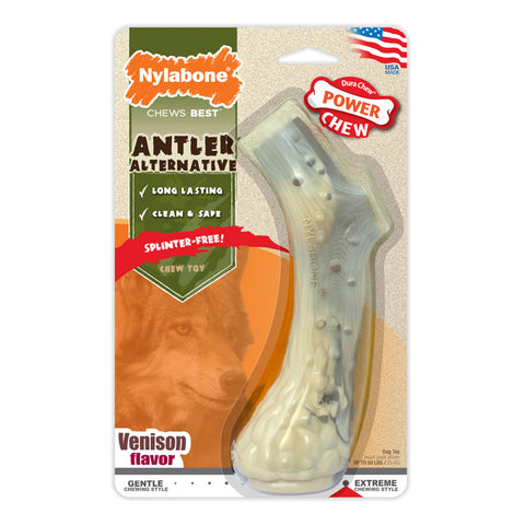 POWER CHEW - Antler Alternative Dog Chew Toy Venison Flavor Large