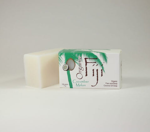 Organic Fiji Coconut Oil Soap Cucumber Melon