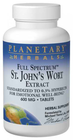 Planetary Herbals St Johns Wort Extract Full Spectrum 600 mg