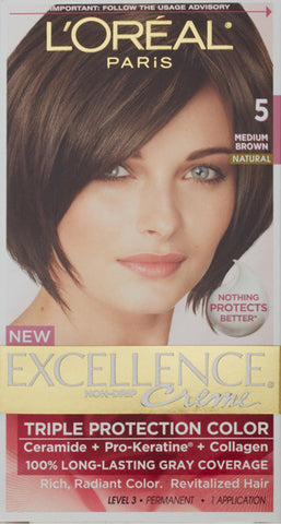 L'OREAL - Excellence Color Creme 5 Medium Brown