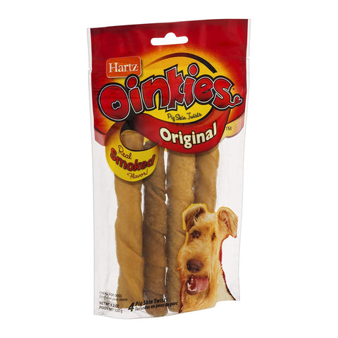 HARTZ - Oinkies Pig Skin Twists Treats