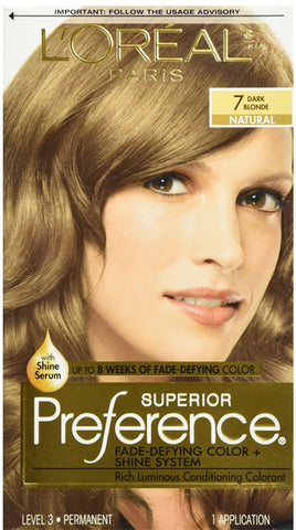 L'OREAL - Superior Preference Fade Defying Color 7 Dark Blonde