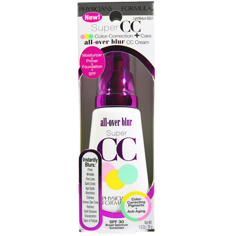 PHYSICIANS FORMULA - Super CC Color-Correction + Care all-over blur CC Cream SPF 30 6651 Light/Medium