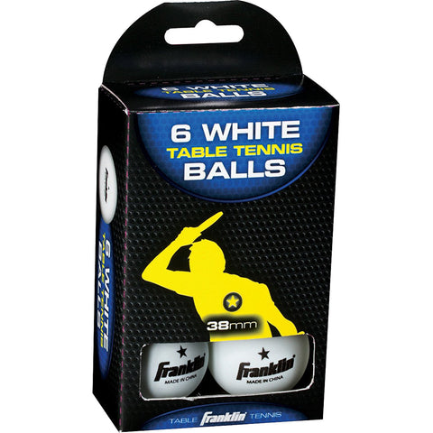 FRANKLIN - Table Tennis Balls White 38 mm