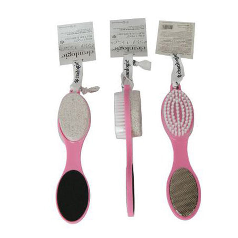 CLEAN LOGIC - 4 in 1 Foot Buffer & Brush