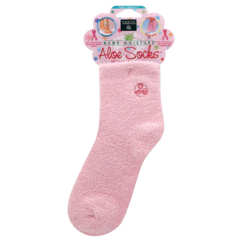 EARTH THERAPEUTICS - Foot Therapy Aloe Socks Pink