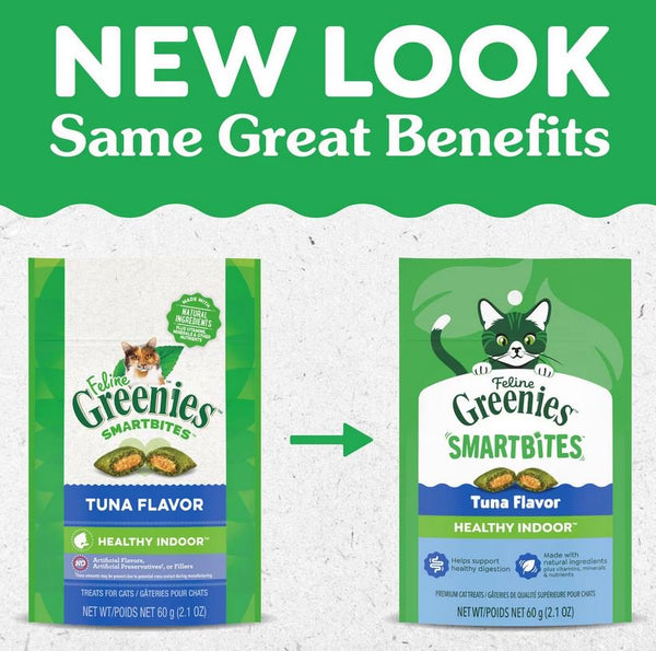 GREENIES - SMARTBITES Tuna Flavor Healthy Indoor Cat Treats - 2.1 oz. (60 g)