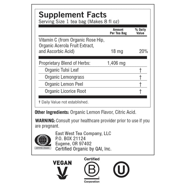 YOGI TEA - Sweet Lemon Everyday Immune Tea - 16 Tea Bags