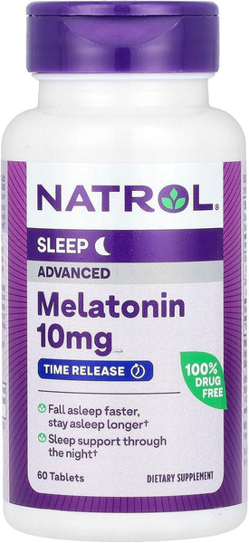 NATROL - Advanced Sleep Time Release Melatonin 10mg - 60 Tablets