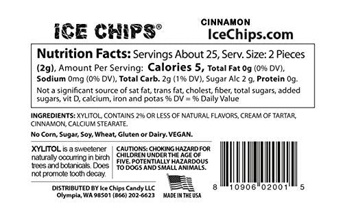 ICE CHIPS CANDY - Cinnamon - 1.76 oz. (50 g)