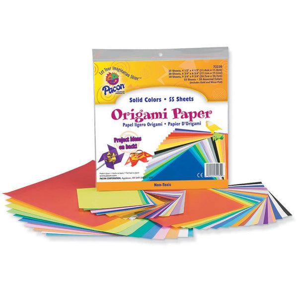 PACON - Origami Paper - 55 Sheets