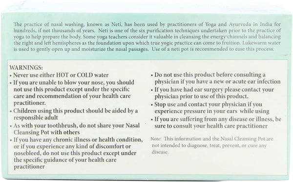 ANCIENT SECRETS - Nasal Cleansing Pot Salt - 1 Neti Pot