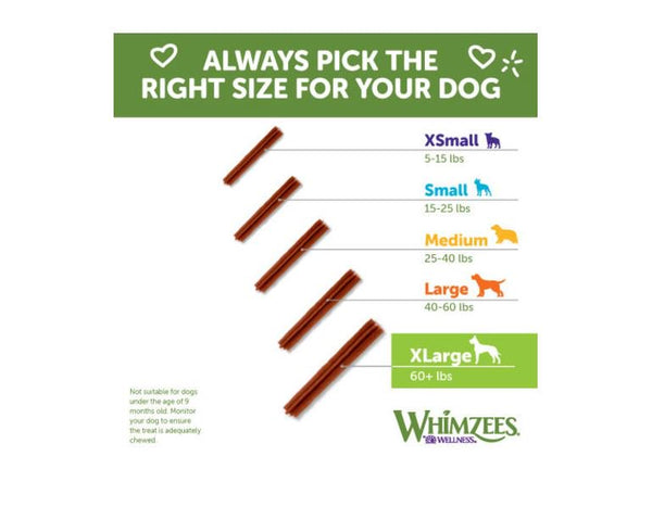 WHIMZEES - Stix Dental Dog Treats Medium 14 Pieces - 14.8 oz. (420 g)