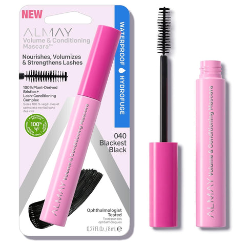 ALMAY - Volume & Conditioning Mascara Blackest Black Waterproof  - 0.27 fl. oz. (8 ml)