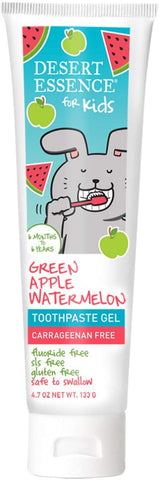 DESERT ESSENCE - Green Apple Watermelon Kids Toothpaste Gel - 4.7 oz (133 g)